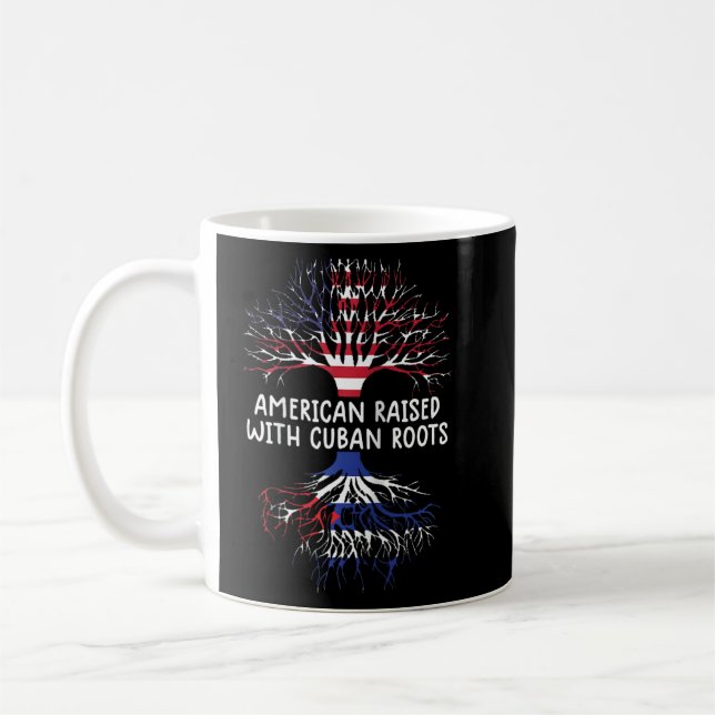 Amerikaner mit kubanischen Wurzeln kubanische Flag Kaffeetasse (Links)