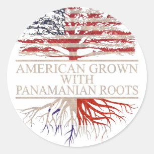 Amerikaner mit panamaischen Wurzeln Runder Aufkleber