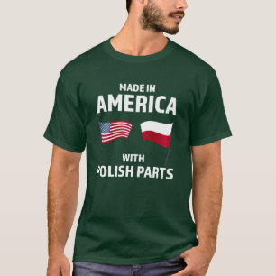 Amerikaner mit polnischen Teilen polnische Vorfahr T-Shirt
