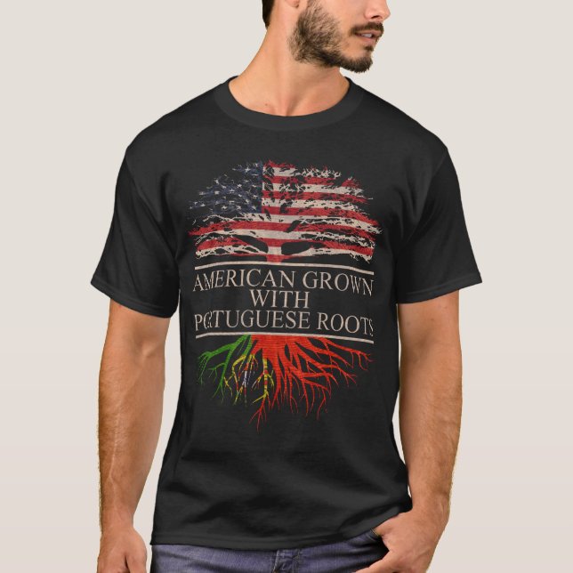 Amerikaner mit portugiesischen Wurzeln T-Shirt (Vorderseite)