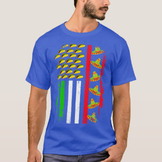 Amerikaner mit Sombrero und Tako T-Shirt