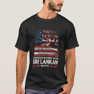 Amerikaner mit sri-lankischen Wurzeln Patriotische T-Shirt