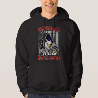 Amerikaner nach Geburt Veteran nach Wahl Adler Ame Hoodie