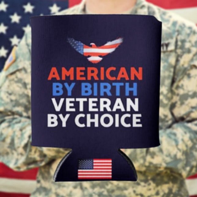 Amerikaner nach Geburt, Veteran nach Wahl | Patrio Dosenkühler (Von Creator hochgeladen)