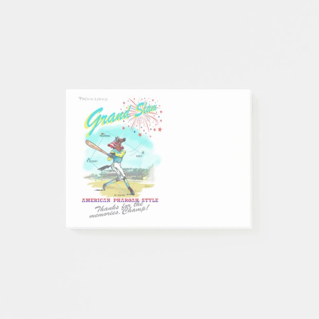 Amerikaner Pharoah Grand Post-it Klebezettel (Vorderseite)