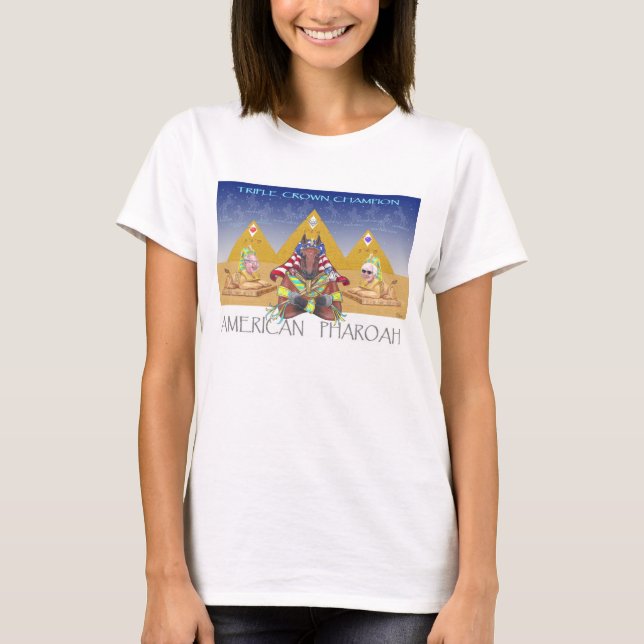 Amerikaner Pharoah Triple Crown-Tribut T-Shirt (Vorderseite)