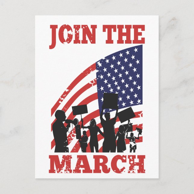 Amerikaner protestieren gegen die Wall Street und  Postkarte (Vorderseite)