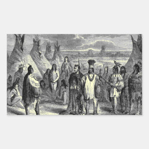 Amerikaner Rechteckiger Aufkleber