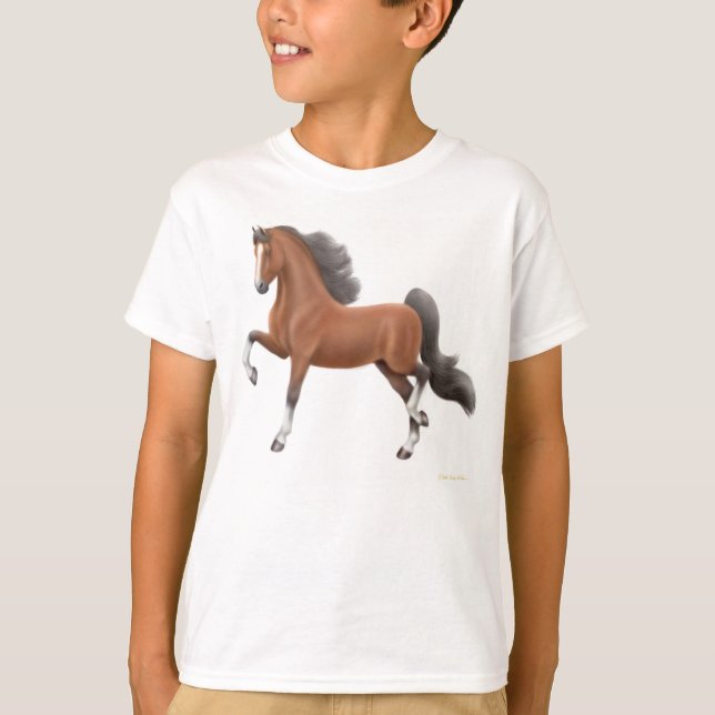 Amerikaner Saddlebred scherzt T - Shirt (Vorderseite)
