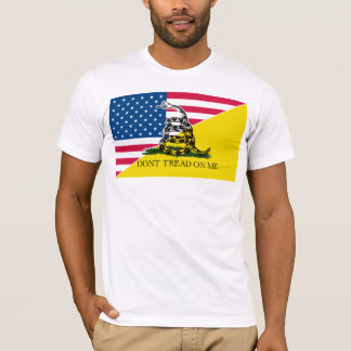 Amerikaner und Gadsden-Flagge T-Shirt