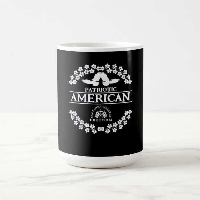 AMERIKANER | USA 1776 | FREIHEIT DER GOTT FAMILIE KAFFEETASSE (Mittel)