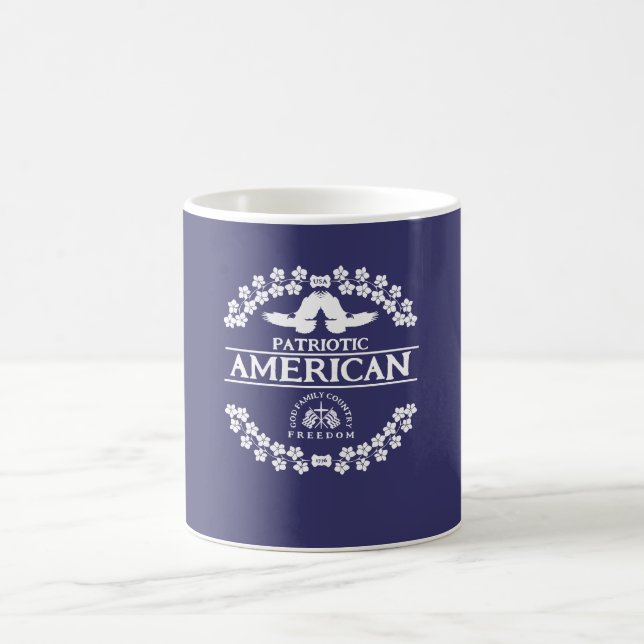 AMERIKANER | USA 1776 | FREIHEIT DER GOTT FAMILIE KAFFEETASSE (Mittel)