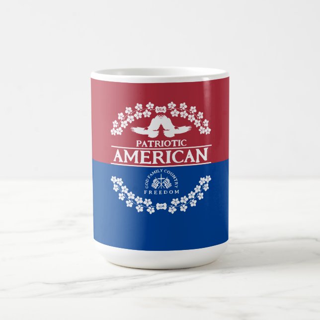 AMERIKANER | USA 1776 | FREIHEIT DER GOTT FAMILIE KAFFEETASSE (Mittel)