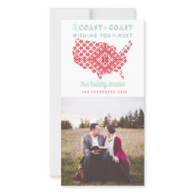 Amerikaner von der Küste bis zur Küste Weihnachten