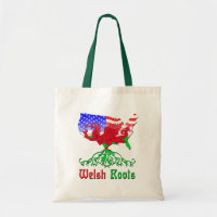 Amerikaner Waliser wurzelt Taschen-Tasche