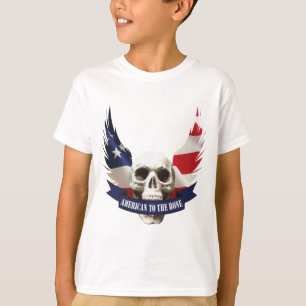 Amerikaner zum Knochenhaufen T-Shirt