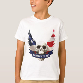 Amerikaner zum Knochenhaufen T-Shirt