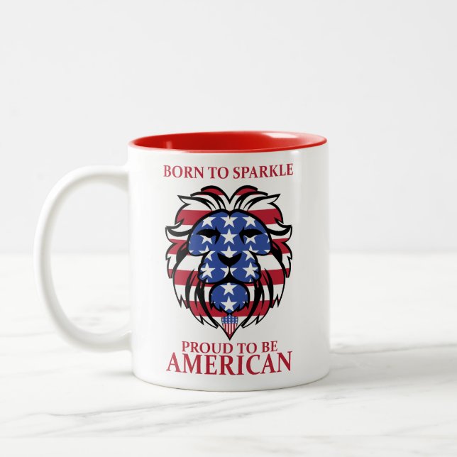 Amerikaner Zweifarbige Tasse (Links)