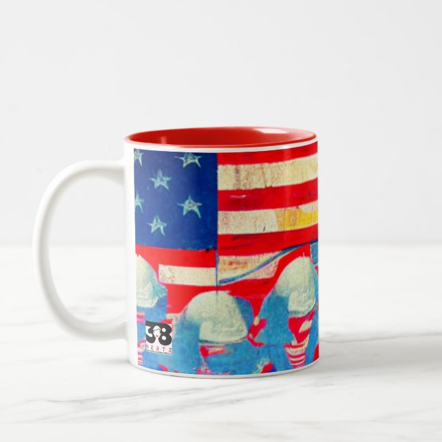 Amerikaner Zweifarbige Tasse (Links)