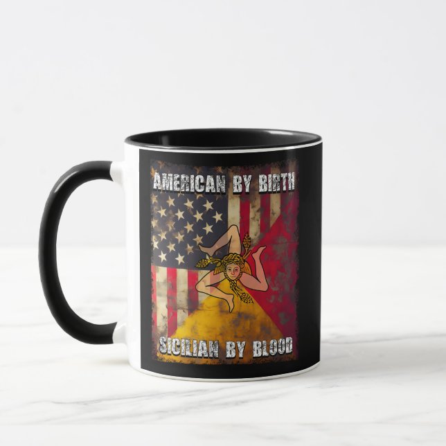 Amerikanerin von Geburt Sizilian von Blut Tasse (Links)