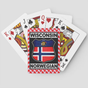 Amerikanerin Wisconsin Spielkarten