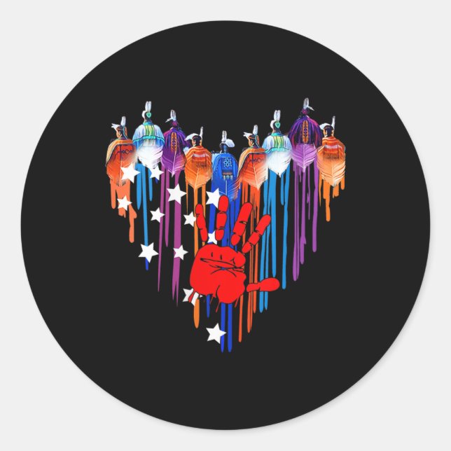 Amerikanerinnen hören heftiges Schweigen Runder Aufkleber (Vorderseite)