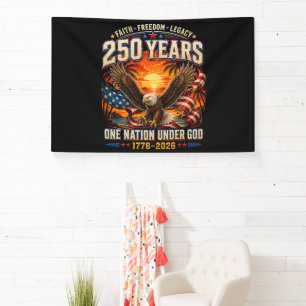 Amerikanisch 1776 2026 250. 4. Juli Unabhängigkeit Banner
