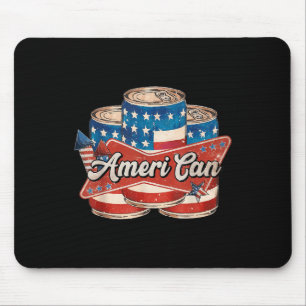 Amerikanisch Ameri Can 4. Juli Retro Usa Bier Patr Mousepad