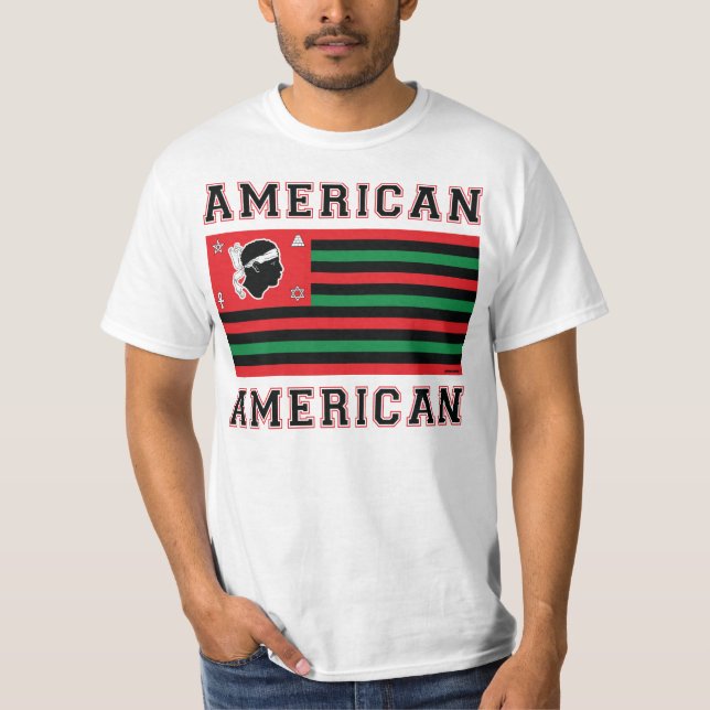 Amerikanisch-Amerikanisch (helle T-Shirts) T-Shirt (Vorderseite)
