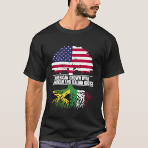 Amerikanisch angebaut mit Flaggen-Erbe Jamaikanisc T-Shirt