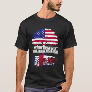 Amerikanisch angebaut mit Flaggen-Heritage Französ T-Shirt