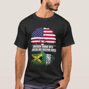 Amerikanisch angebaut mit Flaggen-Heritage Jamaika T-Shirt