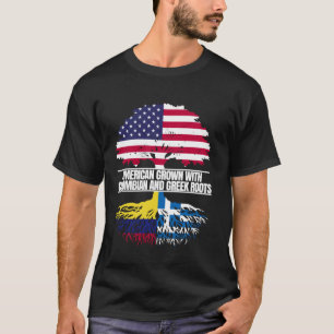 Amerikanisch angebaut mit Flaggen-Heritage kolumbi T-Shirt
