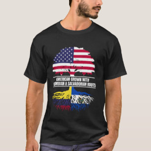 Amerikanisch angebaut mit Flaggen-Heritage kolumbi T-Shirt