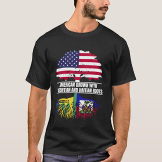 Amerikanisch angebaut mit Flaggen-Heritage Vincent T-Shirt