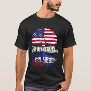 Amerikanisch angebaut mit Flaggen-Herkunft Haitian T-Shirt