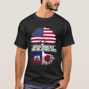 Amerikanisch angebaut mit Flaggen-Herkunft Haitian T-Shirt