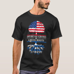 Amerikanisch angebaut mit griechischen Wurzeln USA T-Shirt