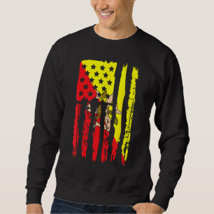 Amerikanisch angebaut mit sizilianischen Wurzeln Sweatshirt