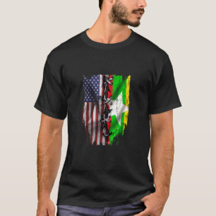 Amerikanisch angebaute burmesische Wurzeln USA Mya T-Shirt