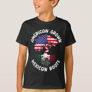 Amerikanisch angebaute mexikanische Wurzeln Mexico T-Shirt