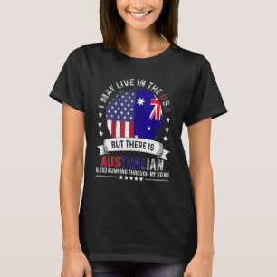 Amerikanisch Australisches Zuhause In Uns Amerikan T-Shirt