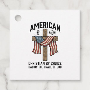 Amerikanisch durch Glauben Christlicher Vater Patr Geschenkanhänger