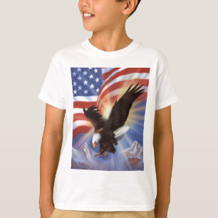 Amerikanisch-Eagle-undflagge-II T-Shirt