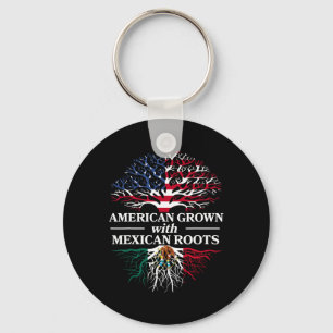 Amerikanisch gewachsene mexikanische Wurzeln Mexic Schlüsselanhänger
