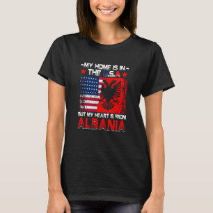 Amerikanisch gewachsener Patriot albanisch-amerika T-Shirt