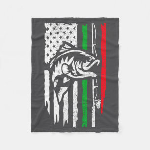 Amerikanisch Italienische B Anglerflagge Für Fisch Fleecedecke