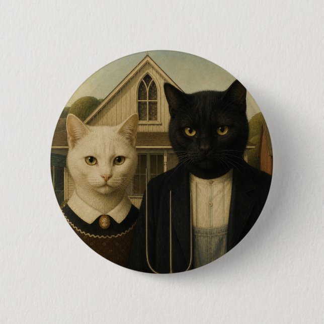 Amerikanisch Katholisch Button (Vorderseite)