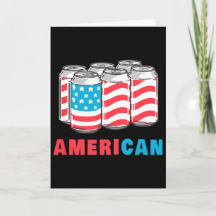 Amerikanisch Lustig 4. Juli Bier Patriotisch USA-F Karte