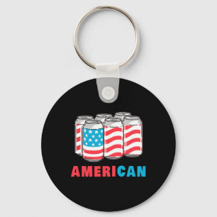 Amerikanisch Lustiger 4. Juli Bier Patriotisch USA Schlüsselanhänger